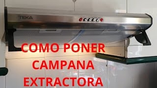 3 FORMAS DE INSTALAR CAMPANA EXTRACTORA PASÓ A PASÓ [upl. by Uy]