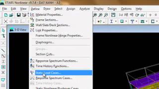 Etabs  Khai báo tải trọng Động đất bằng phương pháp nhập phổ phản ứng [upl. by Torhert604]