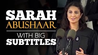 ENGLISH SPEECH  SARAH ABUSHAAR The Harvard Spring English Subtitles [upl. by Benson]