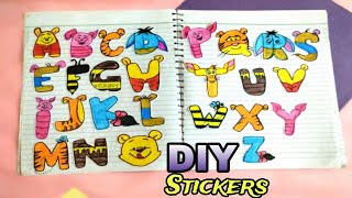 Homemade stickers How to make easy handmade stickers at home [upl. by Saimon42]