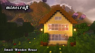 ⚒️ Minecraft  How To Build a Small Wooden House [upl. by Nylatsyrk]