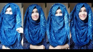 My Everyday Hijab and Niqab Tutorial with full coverage  Noshin Nower❤ [upl. by Eolande]