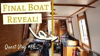 Final Renovation Reveal  Our Narrowboat Makeover  Quest Vlog 86 [upl. by Suivatco156]