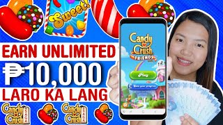 EARN UNLIMITED P10000 GCASH LARO LANG LIKE CANDY CRUSH [upl. by Atinnod355]