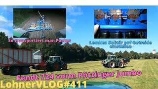 LohnerVLOG411 ISOBUS am FendtONE Dammann I Lemken Solitair auf Getreide einstellen und abdrehen [upl. by Akzseinga]