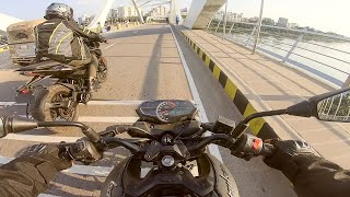 ২৫০ সিসি ঢাকার রাস্তায় Bajaj Pulsar N250  MSI Vlogs [upl. by Hanikahs]