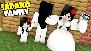 Monster School  SADAKO STRONG FAMILY AND SADAKO LIFE  Minecraft Animation [upl. by Eirased295]