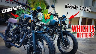 Keeway SR250 VS Keeway SR125 Detail Comparison  Is it Better Than Hunter 350 [upl. by Koa]