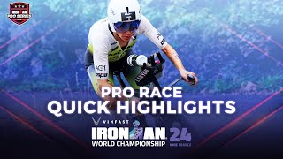 Pro Race Quick Highlights  2024 VinFast IRONMAN World Championship Nice Womens Edition [upl. by Nytsirc]