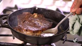 How To Make Pan Seared ButterBasted Steak [upl. by Cloris]