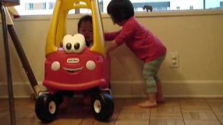 Katie Shin 984th Michael Shin 426th little tikes 30th Cozy Coupe [upl. by Ardme]