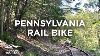 Pennsylvania Rail Bike in Hawley PA [upl. by Ennyroc]