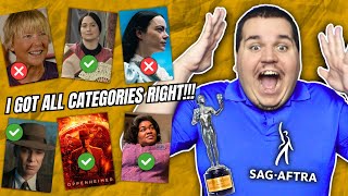 2024 Screen Actors Guild Awards WINNERS Reaction I GOT EVERY CATEGORY RIGHT [upl. by Airdnna235]