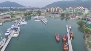 DJI Phantom 3 Professional at Marina Island Lumut Malaysia [upl. by Masson407]