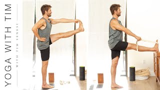 How To Extended Hand to Big Toe Pose Utthita Hasta Padangusthasana  Yoga With Tim [upl. by Imot]