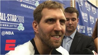 Dirk Nowitzki got emotional when getting honored  NBA AllStar 2019 [upl. by Nitin]