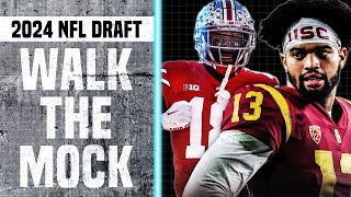 THREE ROUND 2024 NFL Mock Draft  Walk The Mock [upl. by Nivej677]