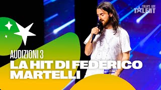 BELLO BELLO 👨🏻‍💼 la hit di Federico Martelli a Italias Got Talent [upl. by Eseryt189]