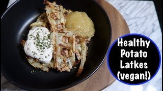 Healthy Potato Latkes vegan [upl. by Kinemod]