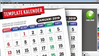 Membuat Kalender 2019 di CorelDraw [upl. by Libys]