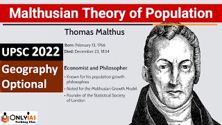 Malthusian Theory of Population  Concept Drawbacks amp application  Geography Optional UPSC [upl. by Timmy]