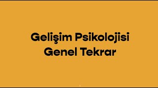 2023 KPSS Eğitim Bilimleri Gelişim Psikolojisi Genel Tekrar PDF Açıklamada [upl. by Eyatnod]