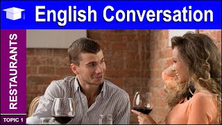 Learn Basic English Conversation for Restaurants [upl. by Kirsten]