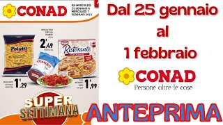 Volantino CONAD dal 25 gennaio al 1 febbraio ANTEPRIMA [upl. by Santoro570]