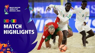 Portugal v Senegal  FIFA Beach Soccer World Cup 2021  Match Highlights [upl. by Sura]