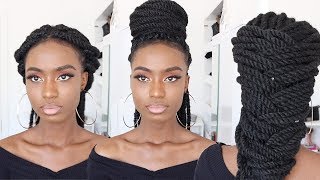 7 Easy Elegant Ways to Style Long Senegalese twists  Braids  Locs [upl. by Neerod773]