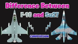 Difference Between F16 and Su27 [upl. by Giffie]