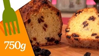 Recette de Cake rhum raisins  750g [upl. by Nnylrahc571]