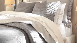 Rustic Luxe Bedding  Pottery Barn [upl. by Stimson]