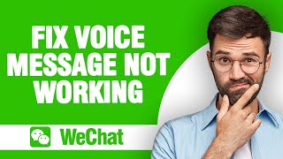 How to Fix WeChat App Voice Message Not Working 2024 [upl. by Nwad]