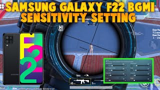 SAMSUNG GALAXY F22 BGMI SENSITIVITY SETTING  SAMSUNG GALAXY F22 PUBG SENSITIVITY SETTING [upl. by Ij]