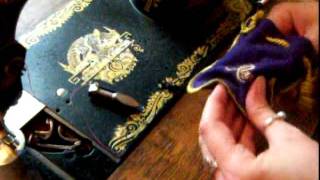 How to load the bobbin thread and start sewing on a treadle machine [upl. by Ackerman598]