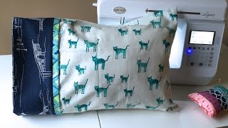 How to Sew a Toddler Size 15Minute Pillowcase with the Burrito Method [upl. by Folger]