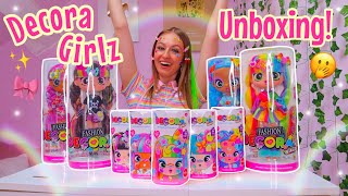 UNBOXING THE NEW DECORA GIRLZ SURPRISE FASHION DOLLS🥳🌈✨⁉️  Rhia Official♡ [upl. by Htbazile482]