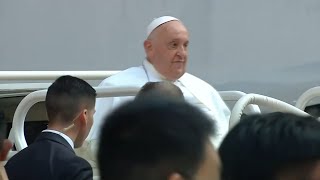 Pope Francis departs Jakarta for Papua New Guinea [upl. by Ydur]