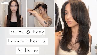 A BETTER WAY TO DIY THE BUTTERFLY HAIRCUT pro stylists guide [upl. by Dorion]