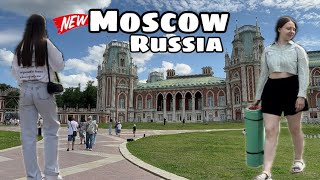 Walking tour of Moscow Tsaritsyno Museum Reserve [upl. by Neehs]