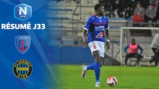 J33 I US Concarneau – FC ChamblyOise 40 le résumé  National FFF 20212022 [upl. by Innos]