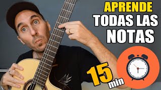 El mejor truco para aprender a tocar TODAS LAS NOTAS de la guitarra en solo 15 minutos [upl. by Adhern]