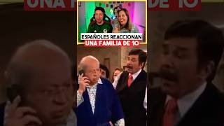 Españoles Reaccionan a Una Familia de 10 y Lloran de la Risa 😂 shorts [upl. by Samuella]