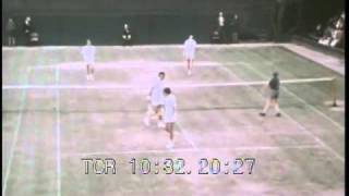 1969 Davis Cup Great Britain vs Rumania doubles [upl. by Miru]