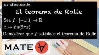 El teorema de Rolle Ejemplo 8 [upl. by Okun656]