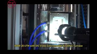 Ceramic testing under high temperature with DIC video extensometer for compression amp bending [upl. by Selwin]