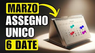 ASSEGNO UNICO MARZO 6 DATE di PAGAMENTO [upl. by Llejk]