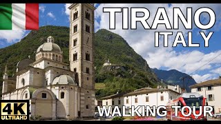 Tirano Italy 4K  Morning Walking Tour of the empty city [upl. by Charisse]