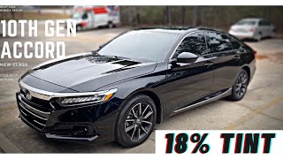 2022 HONDA ACCORD 10th gen 18 Tint  35 Windshield [upl. by Meda372]